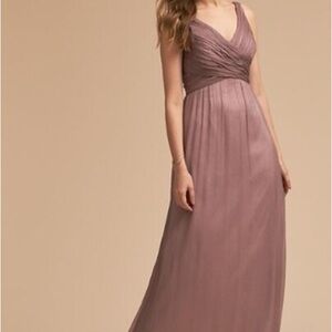 BHLDN Angie Violet Grey/Dusty Rose Maxi Dress